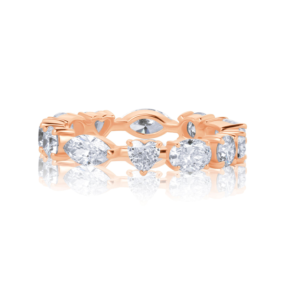 Full Eternity Lab Diamond Ring Multi-Shape
