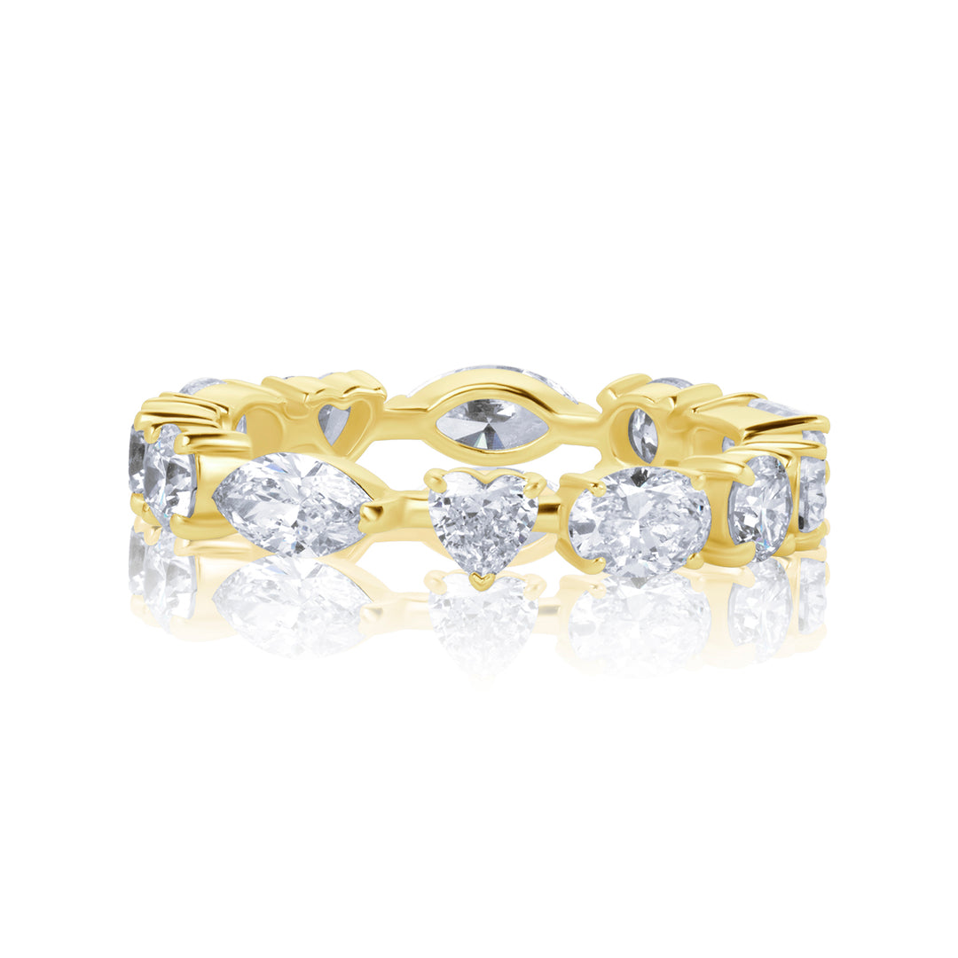 Full Eternity Lab Diamond Ring Multi-Shape