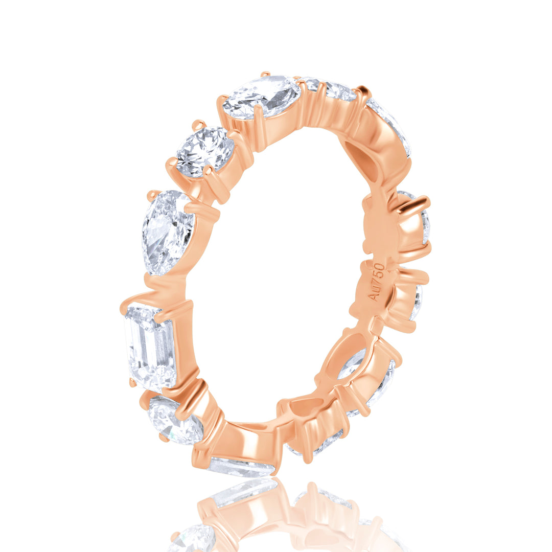 Full Eternity Lab Diamond Ring Multi-Shape