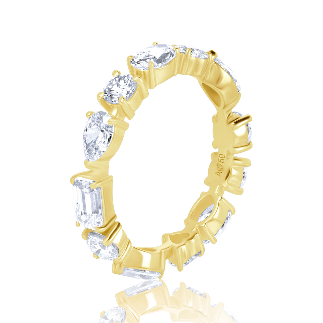 Full Eternity Lab Diamond Ring Multi-Shape