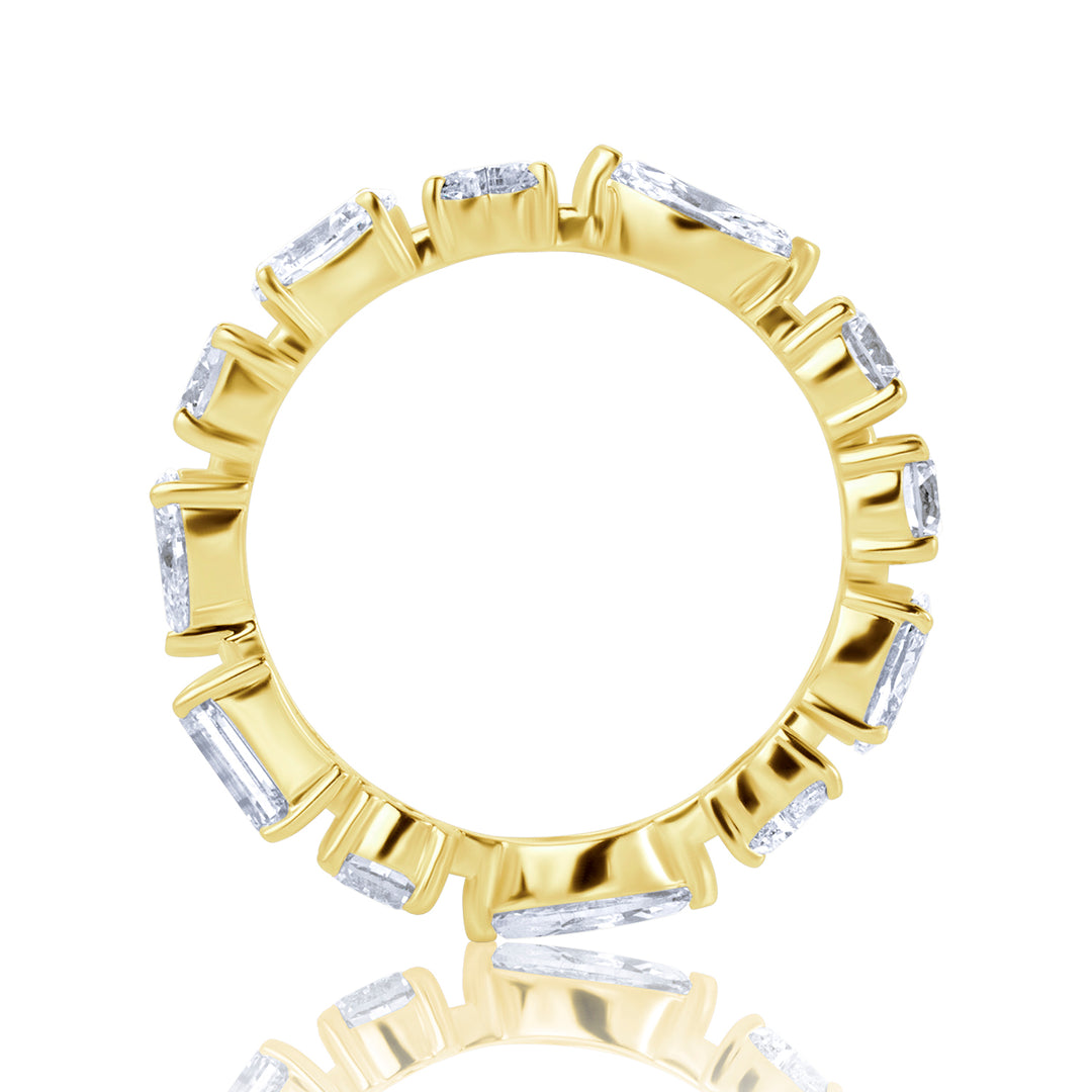 Full Eternity Lab Diamond Ring Multi-Shape