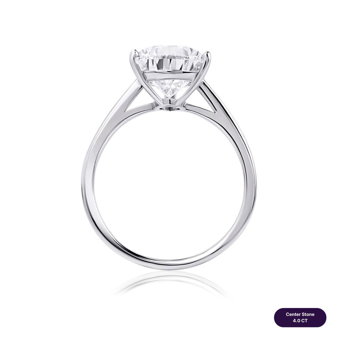 Solitaire Lab Diamond Ring Pear