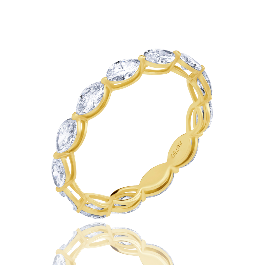 Full Eternity Lab Diamond Ring Marquise