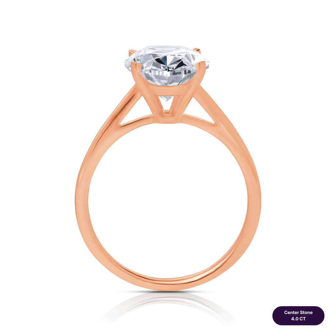 Solitaire Lab Diamond Ring Oval