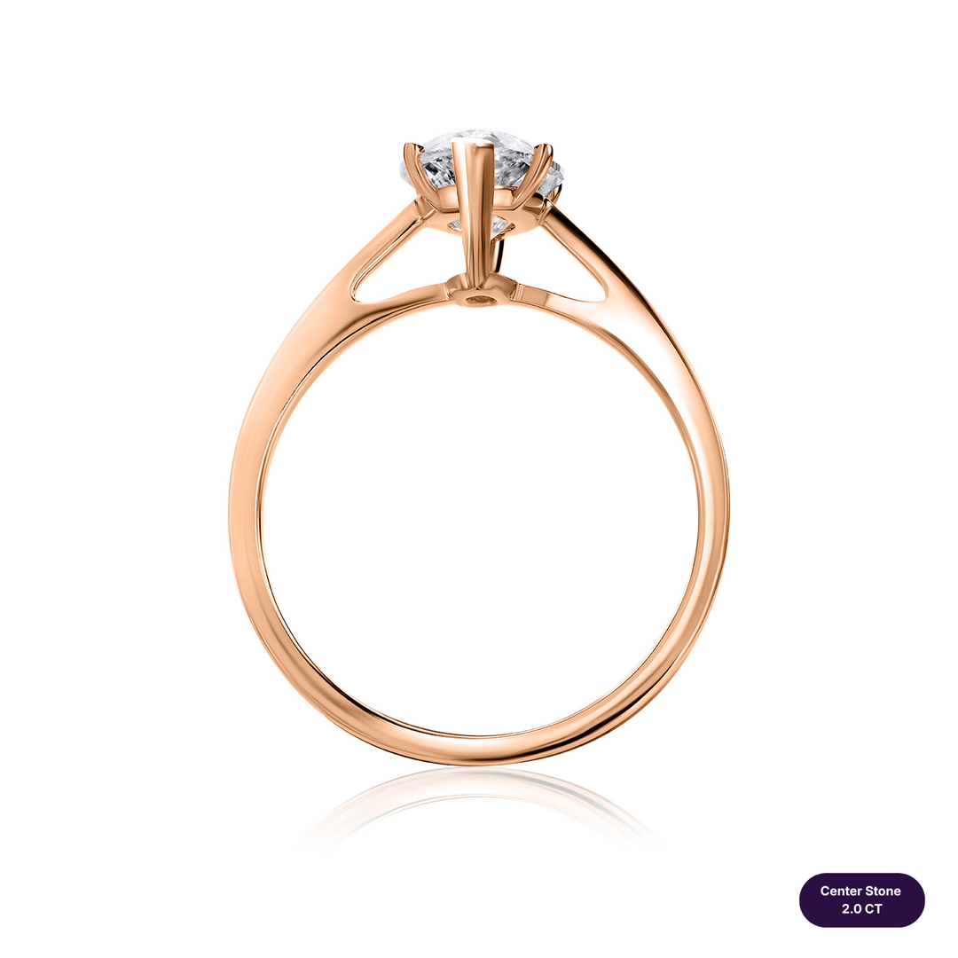 Solitaire Lab Diamond Ring Marquise