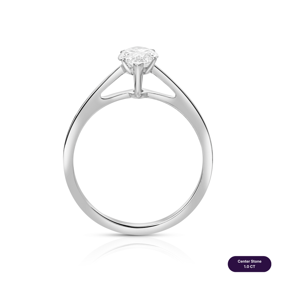 Solitaire Lab Diamond Ring Marquise