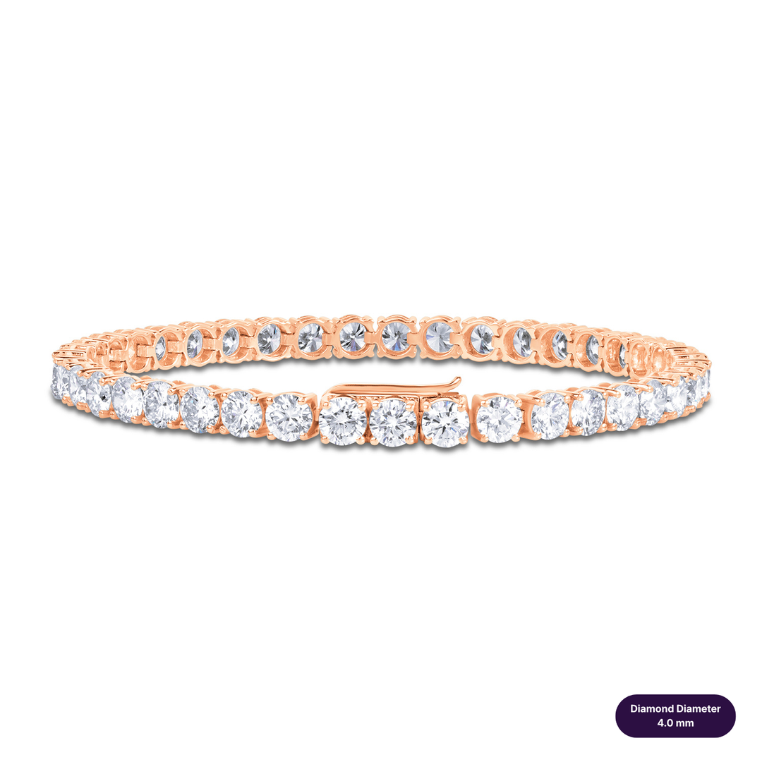 Tennis Lab Diamond Bracelet Round
