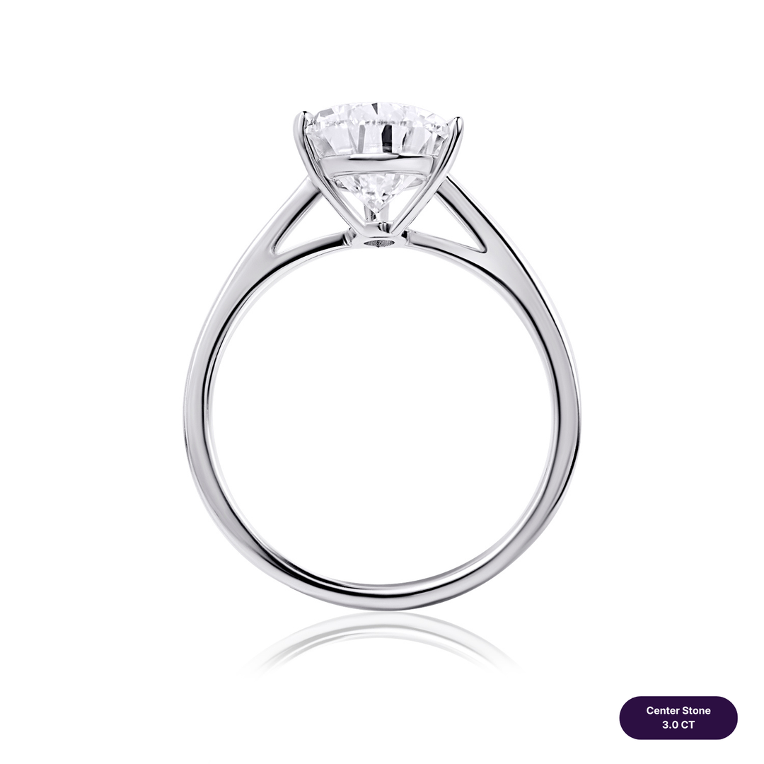 Solitaire Lab Diamond Ring Pear