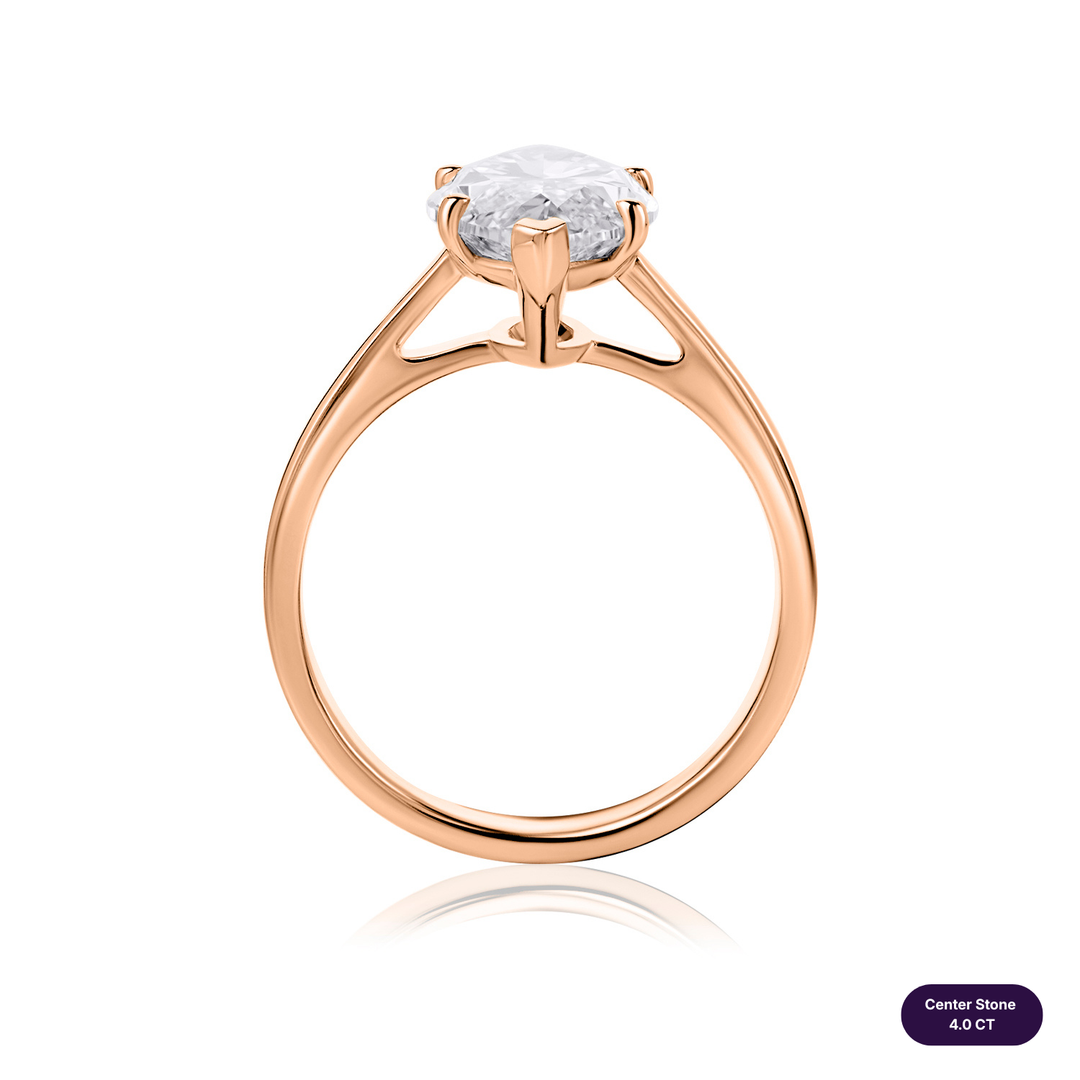 Solitaire Lab Diamond Ring Marquise