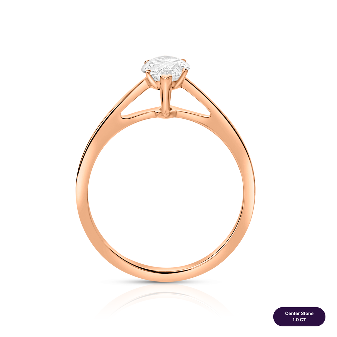 Solitaire Lab Diamond Ring Marquise
