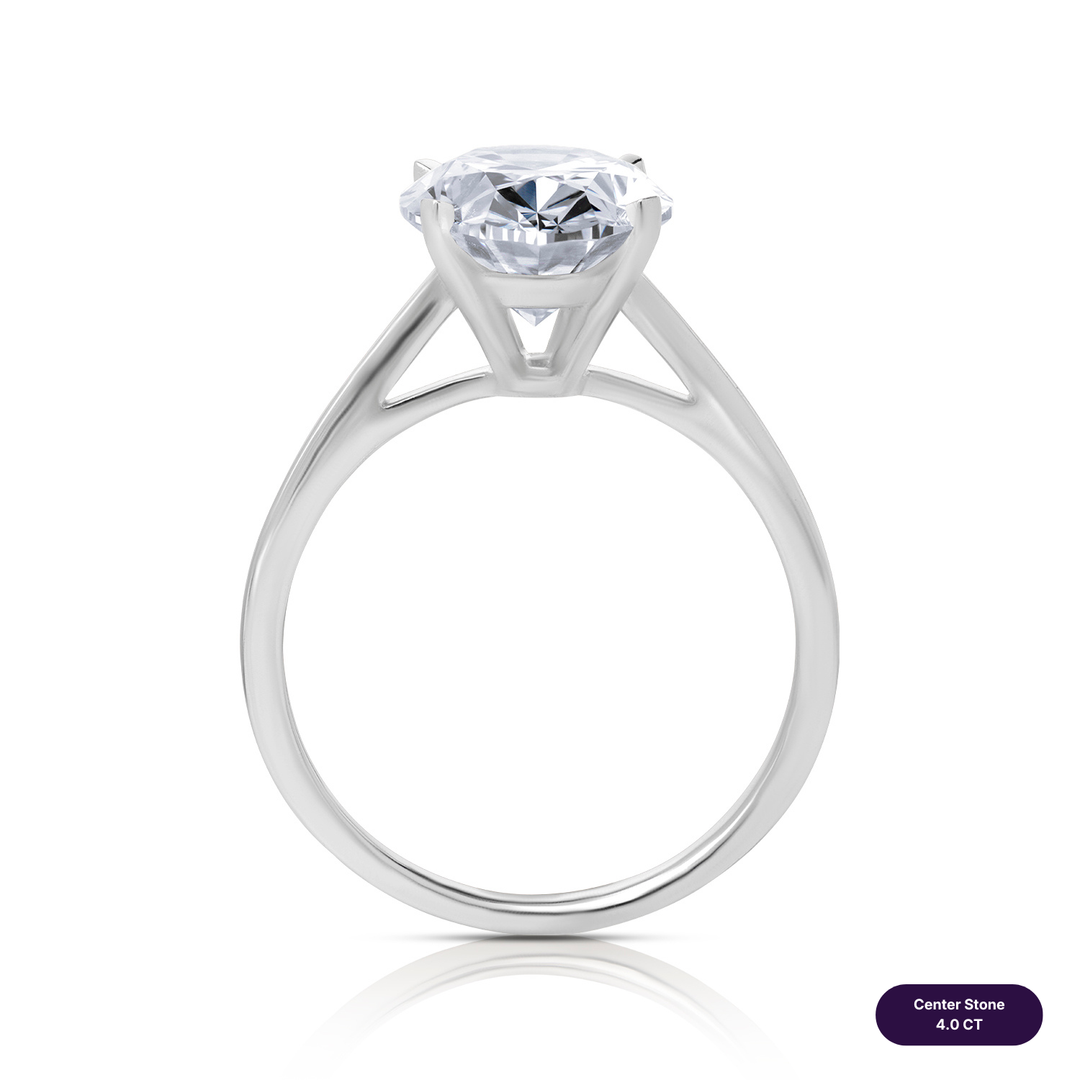Solitaire Lab Diamond Ring Oval