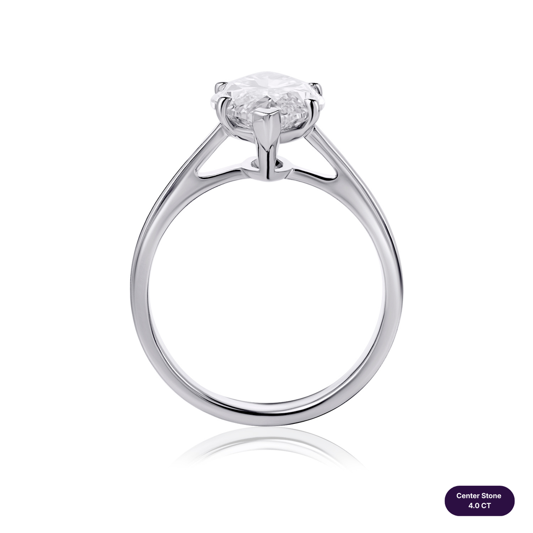 Solitaire Lab Diamond Ring Marquise