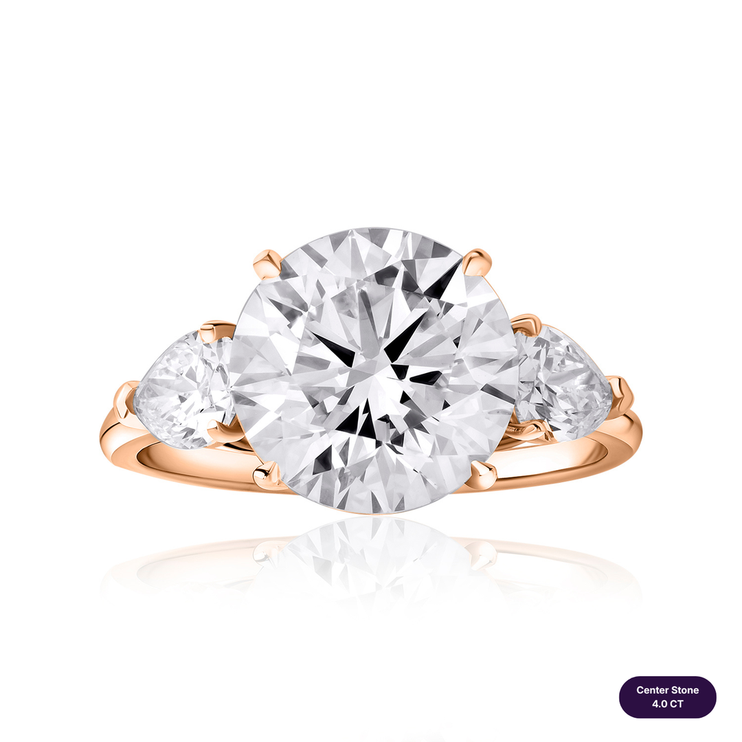 Three-Stones Lab Diamond Ring Round