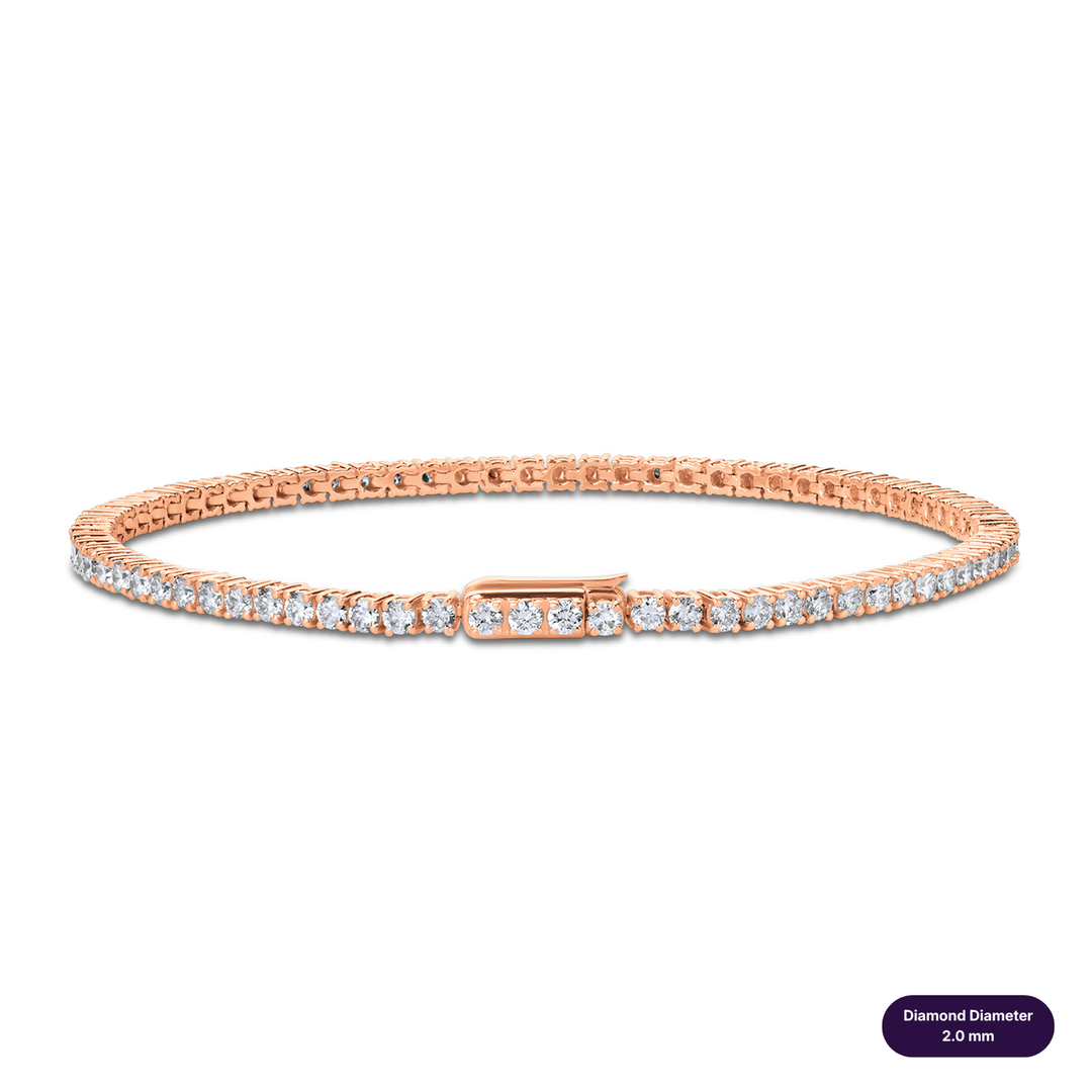 Tennis Lab Diamond Bracelet Round