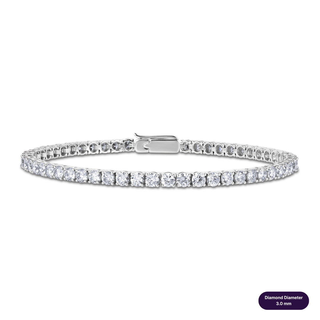 Tennis Lab Diamond Bracelet Round