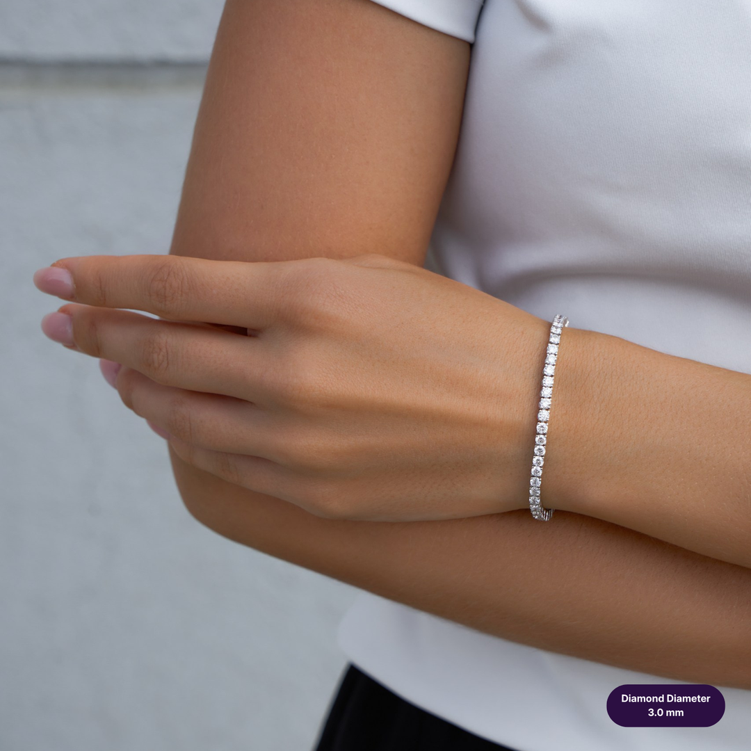 Tennis Lab Diamond Bracelet Round
