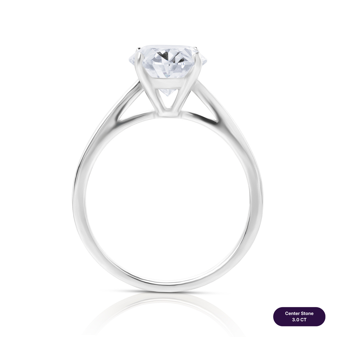 Solitaire Lab Diamond Ring Oval