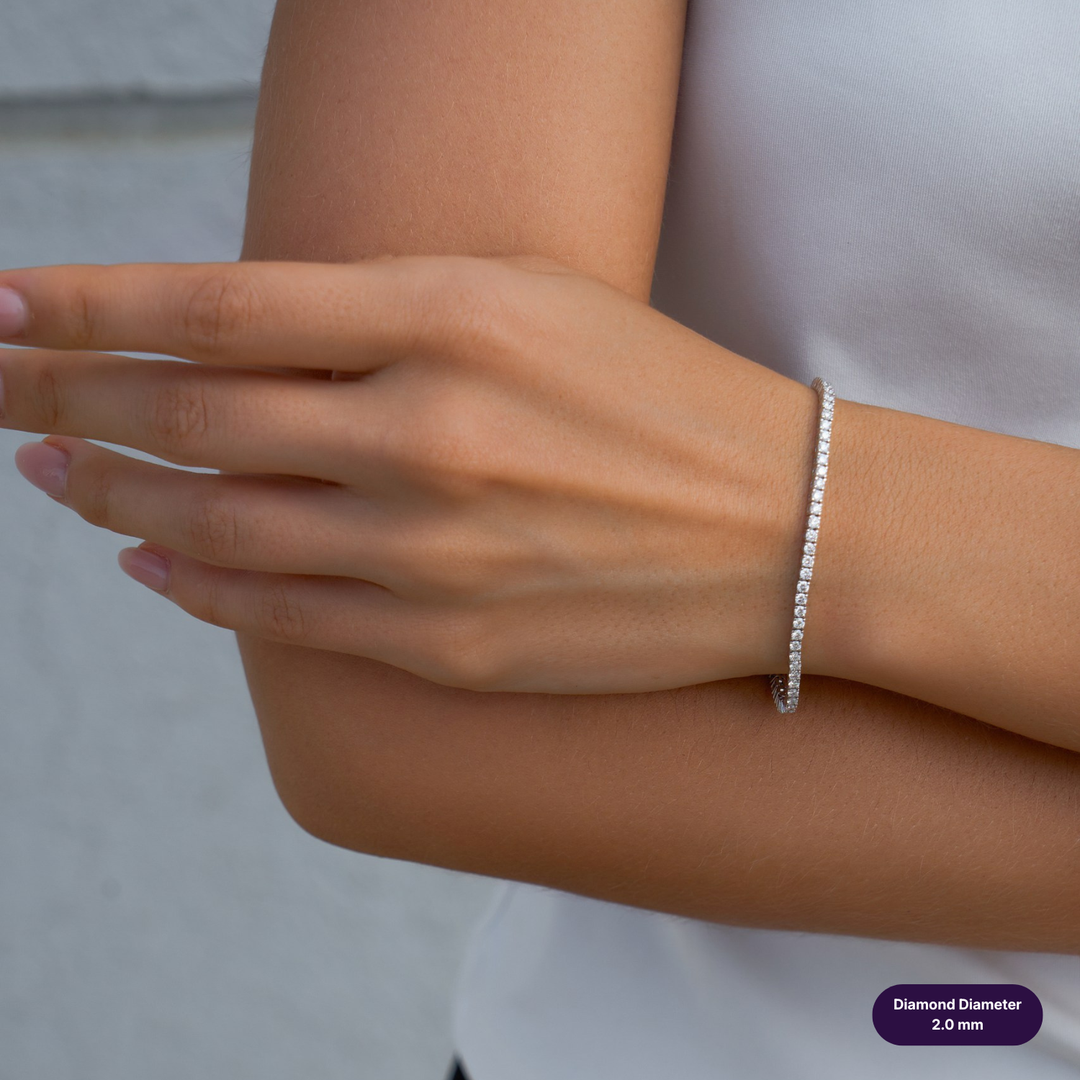 Tennis Lab Diamond Bracelet Round