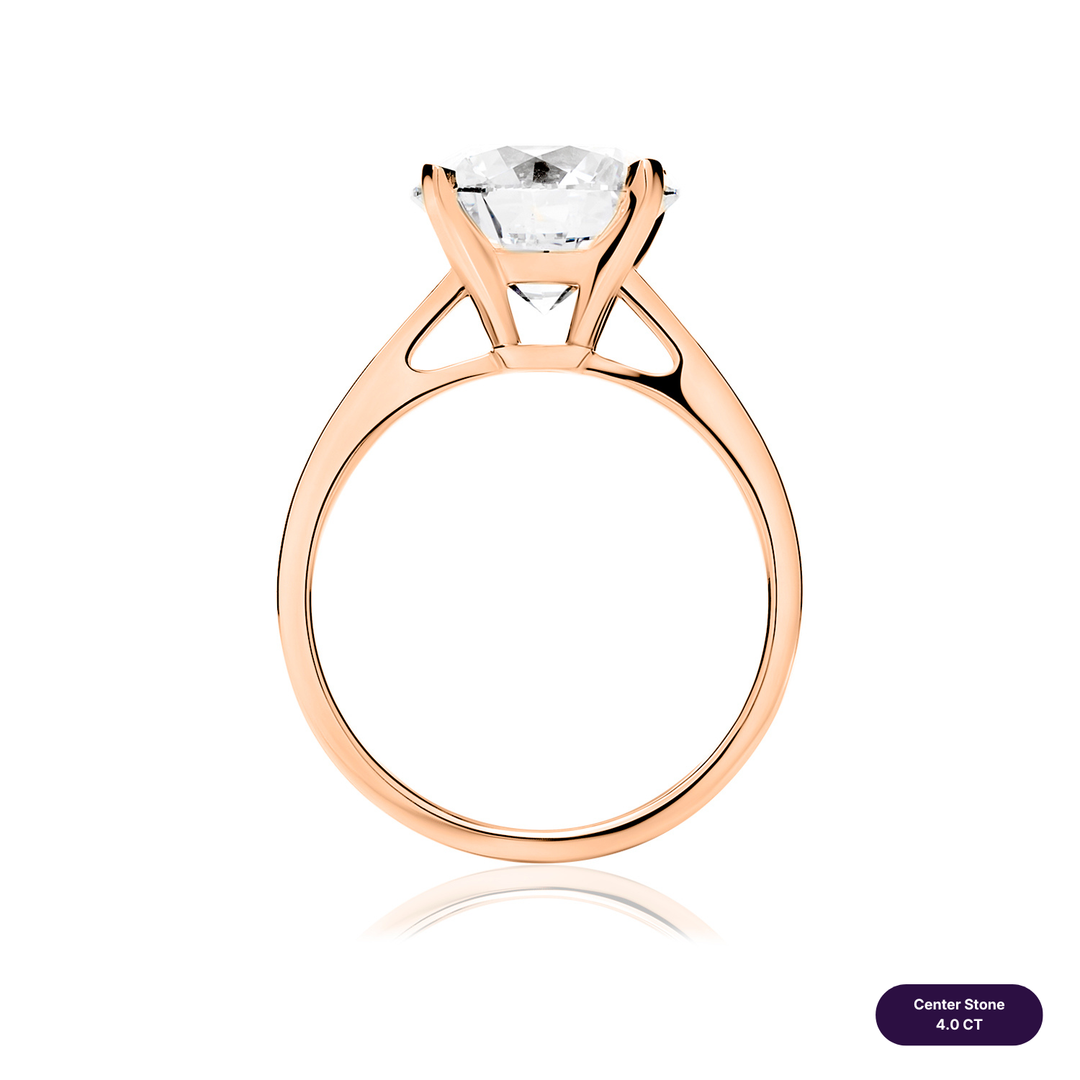 Solitaire Lab Diamond Ring Round