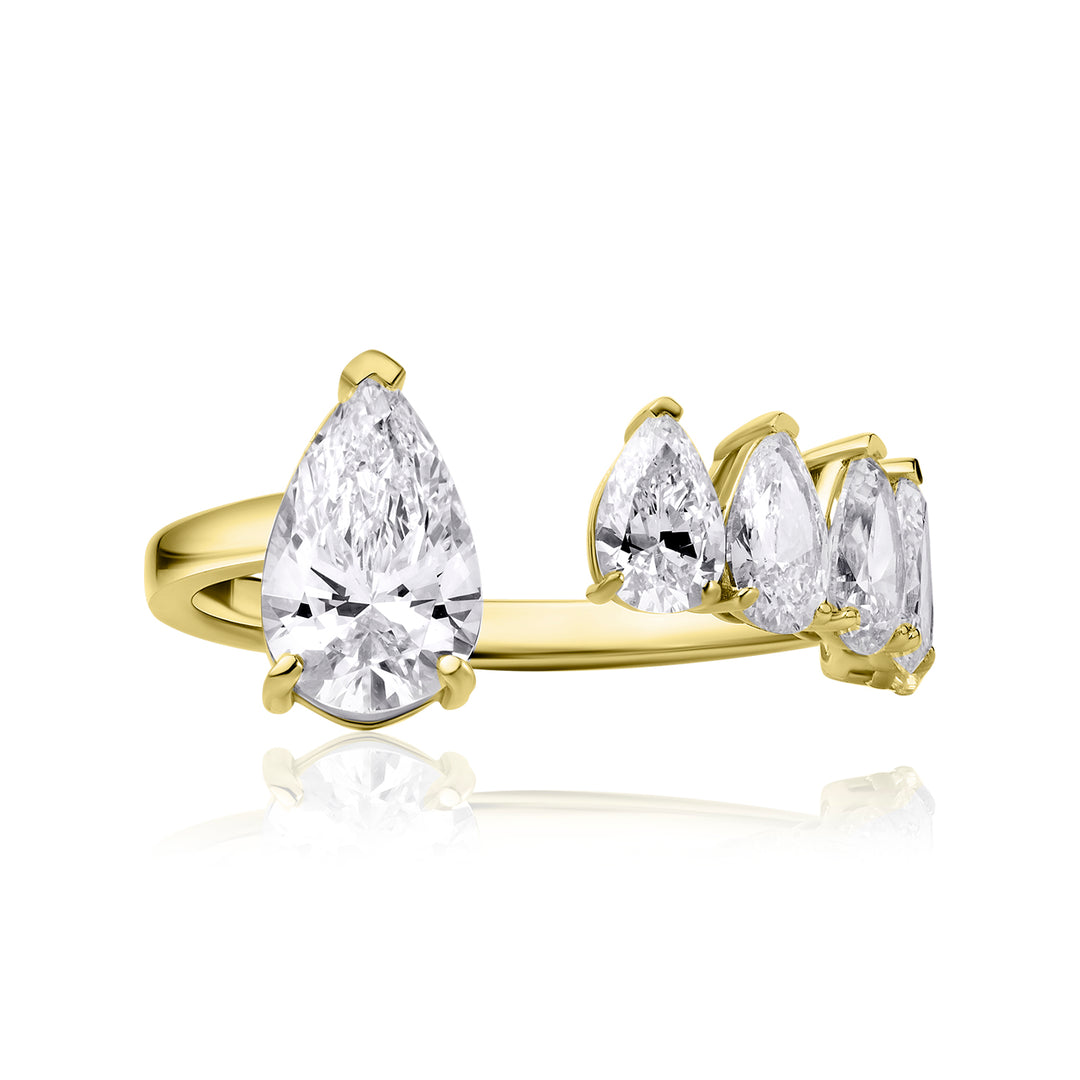 Open Lab Diamond Ring Pear
