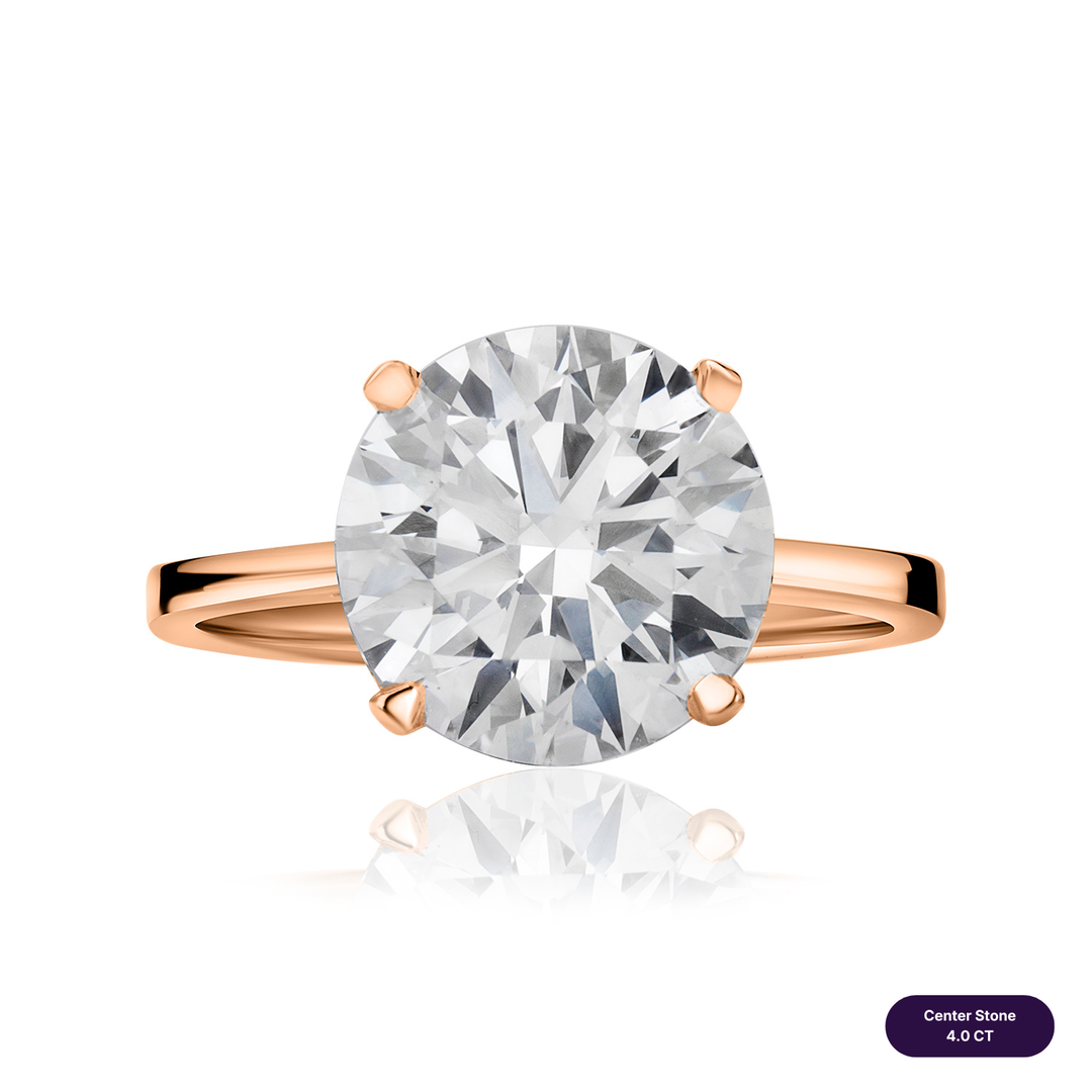 Solitaire Lab Diamond Ring Round