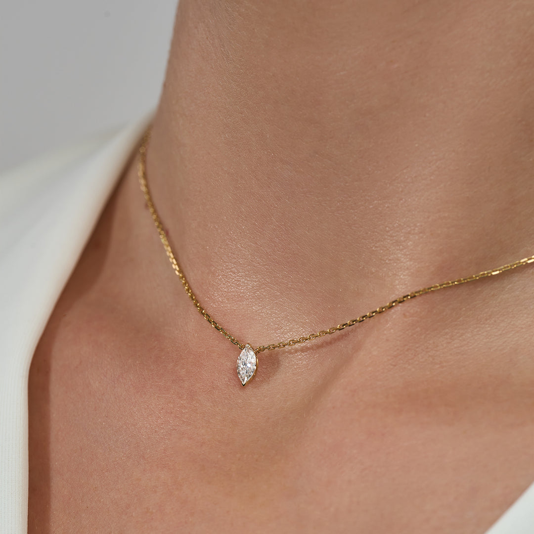 Whisper Lab Diamond Necklace Marquise