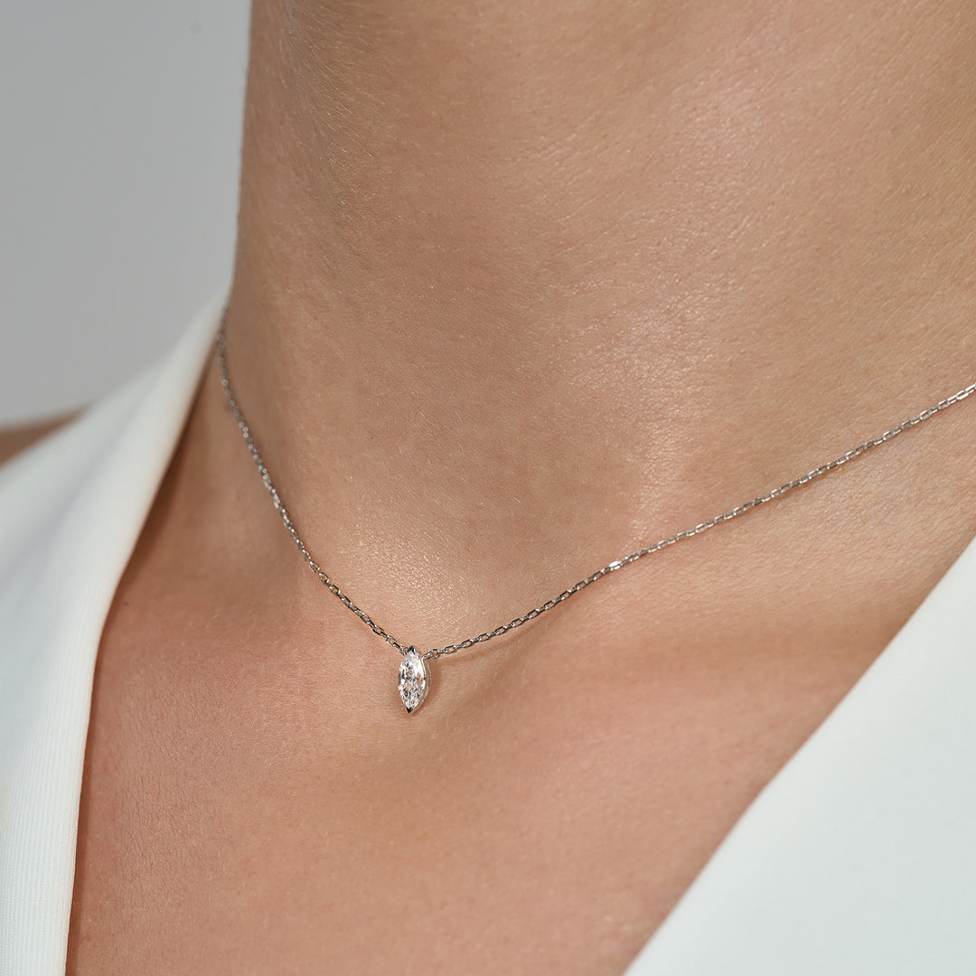 Whisper Lab Diamond Necklace Marquise