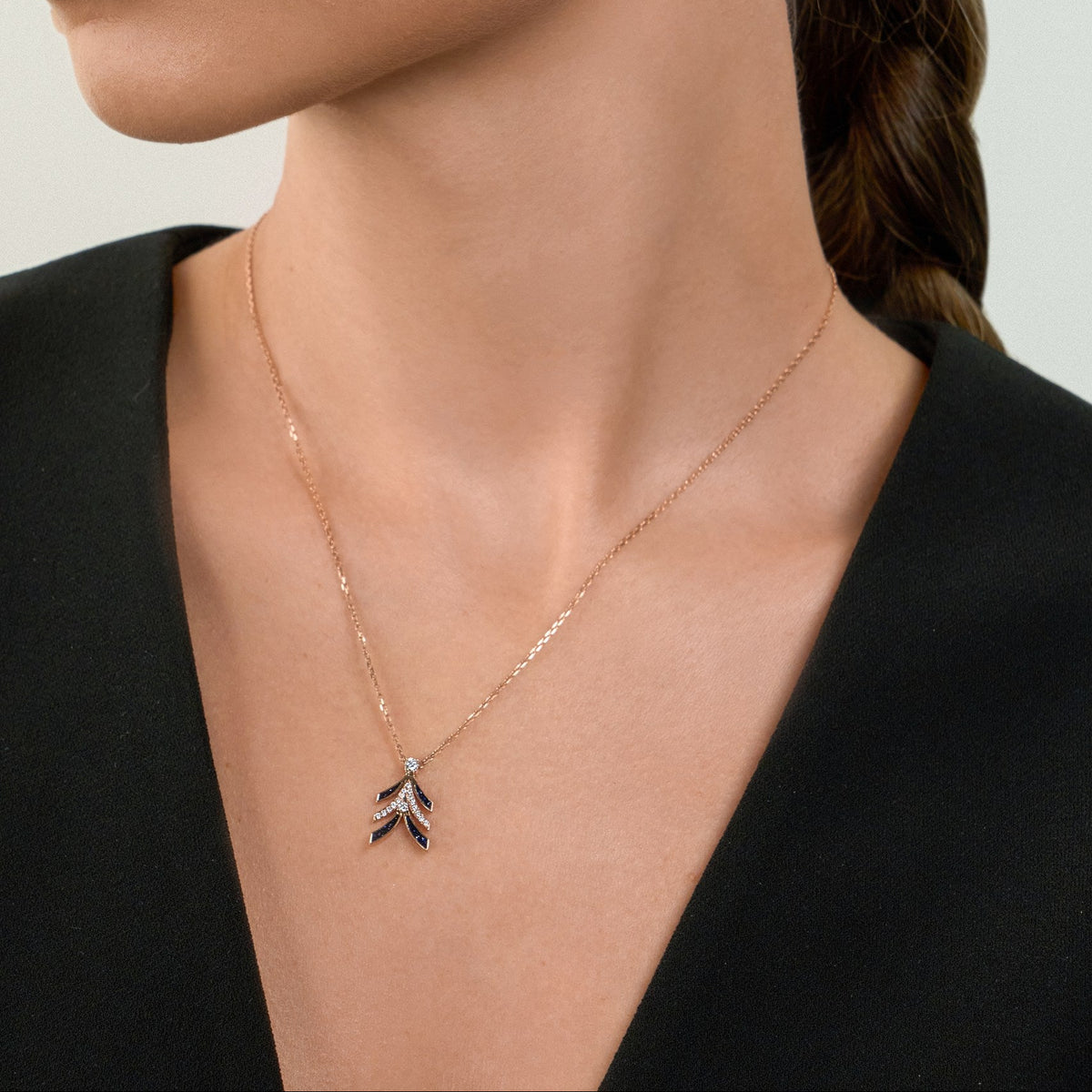 Natural diamond necklace nix collection