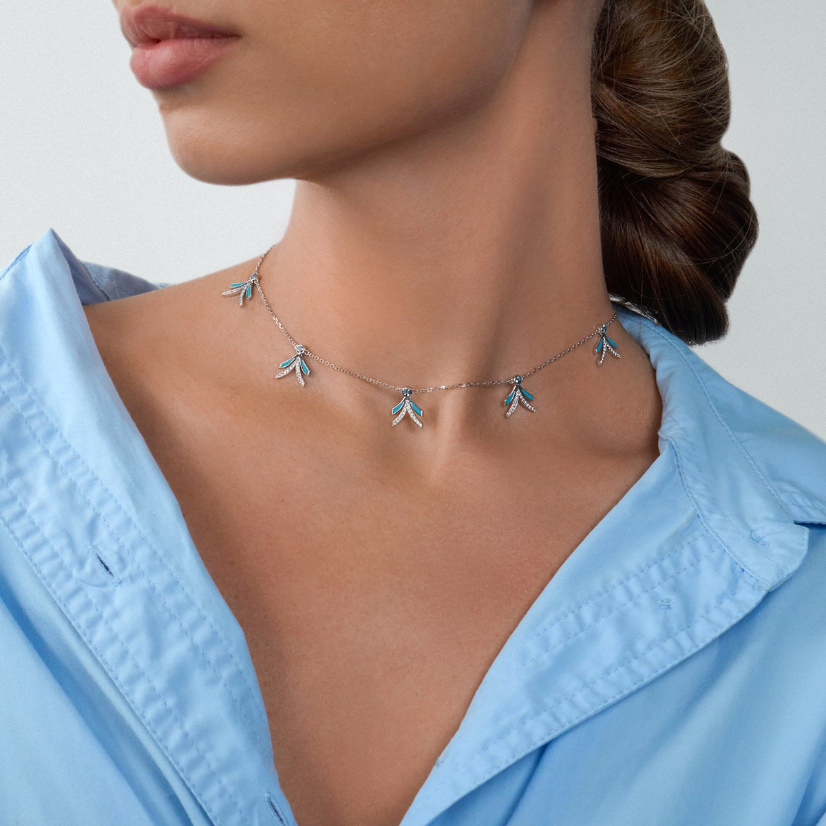Natural diamond choker nix