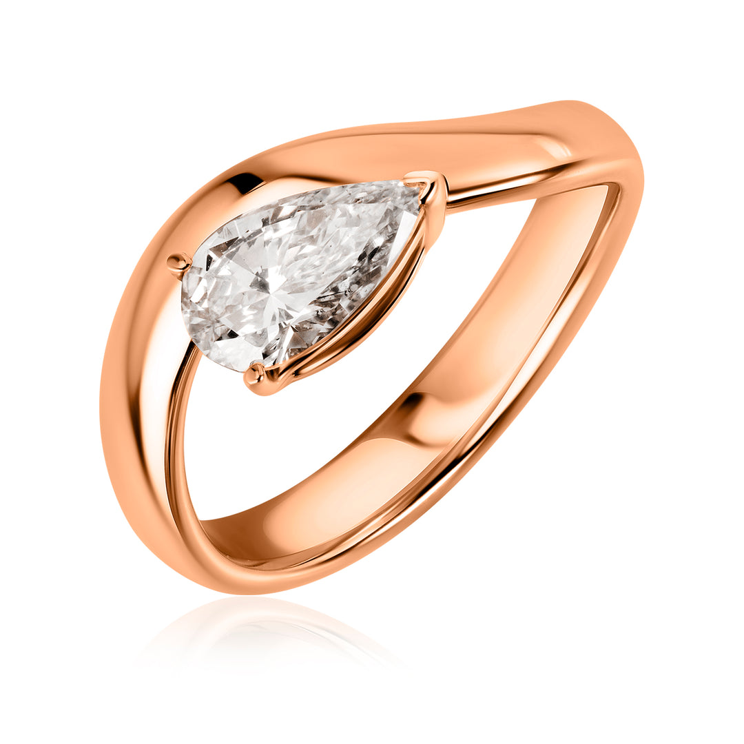 Pinky Lab Diamond Ring Pear
