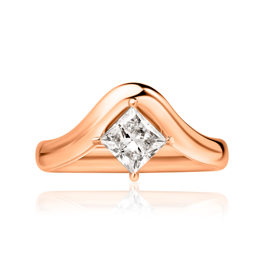 Pinky Lab Diamond Ring Princess