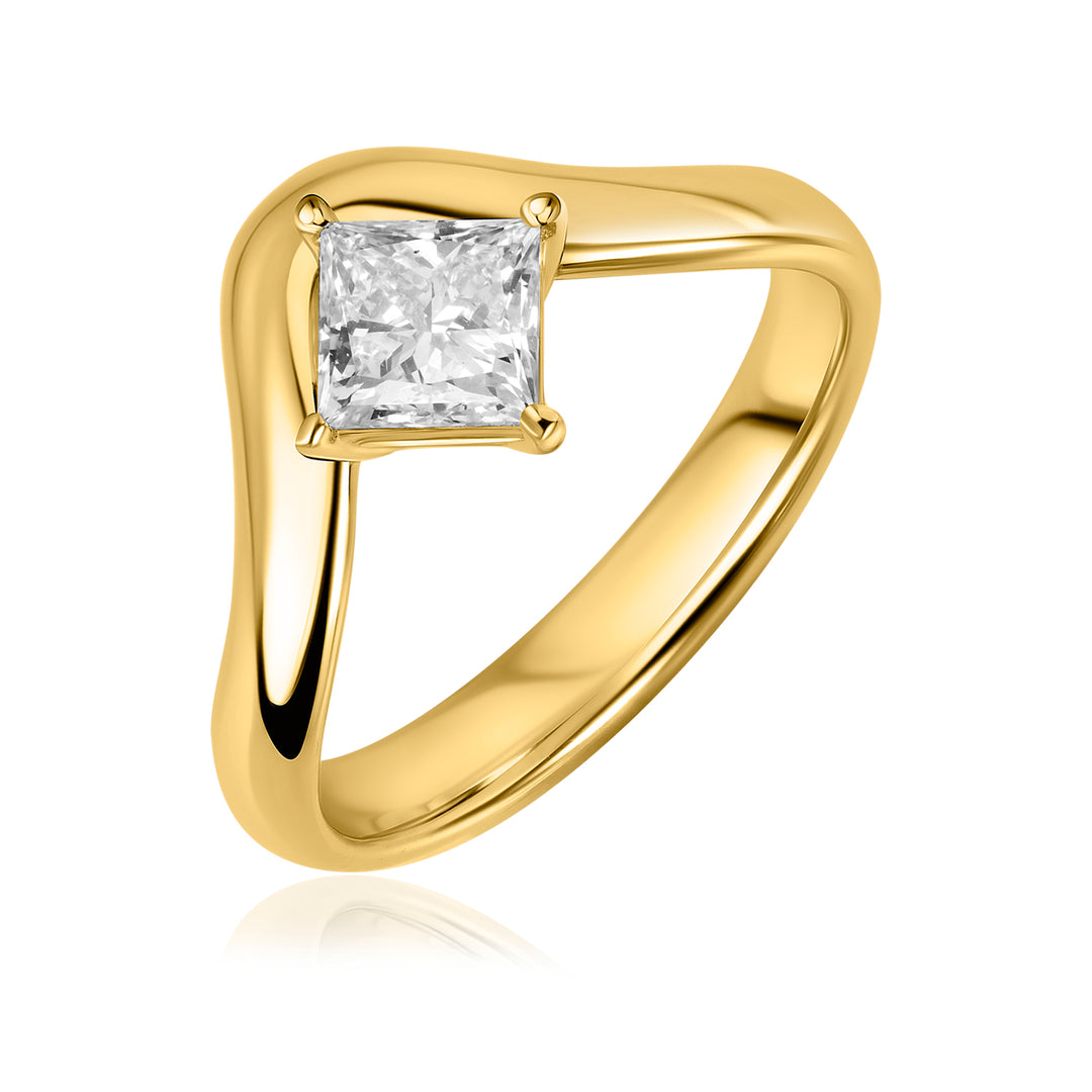 Pinky Lab Diamond Ring Princess