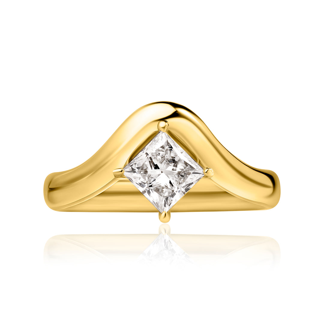 Pinky Lab Diamond Ring Princess