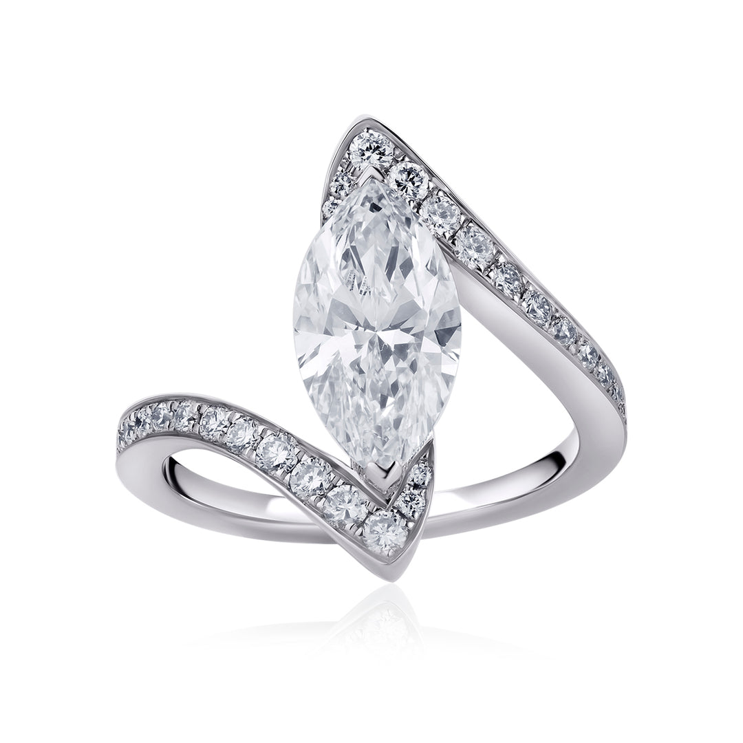 Special Lab Diamond Ring Marquise