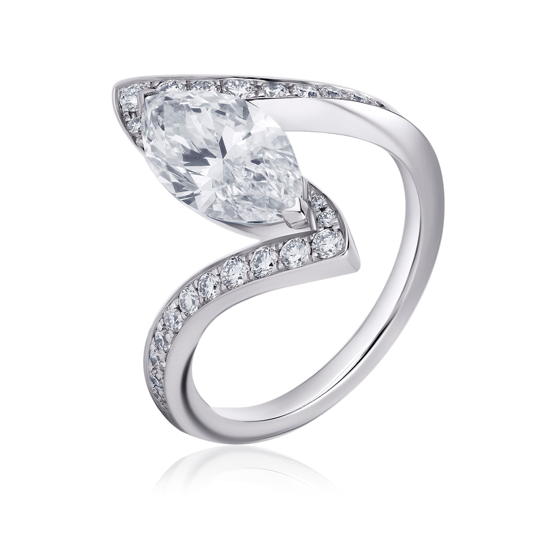 Special Lab Diamond Ring Marquise