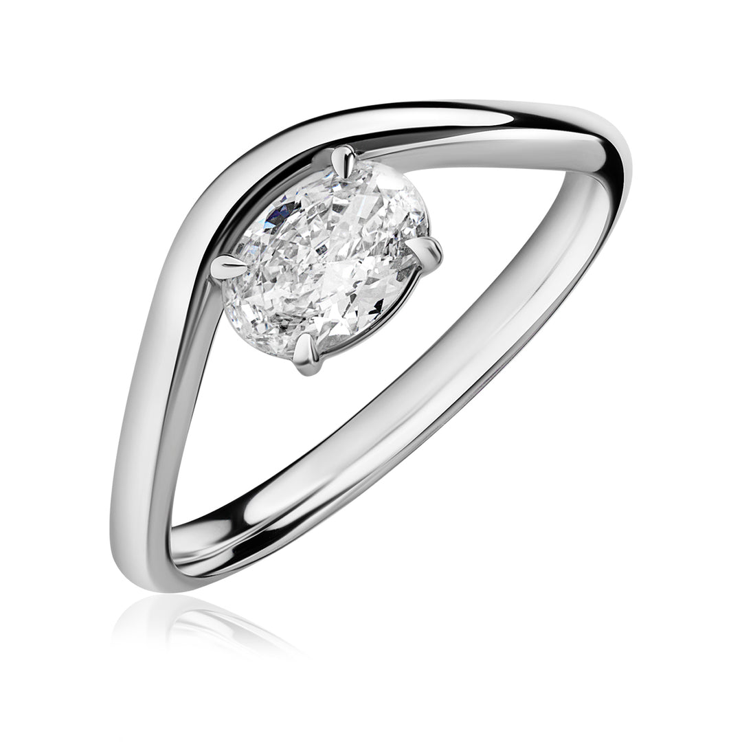 Pinky Lab Diamond Ring Oval