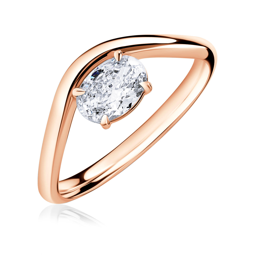 Pinky Lab Diamond Ring Oval