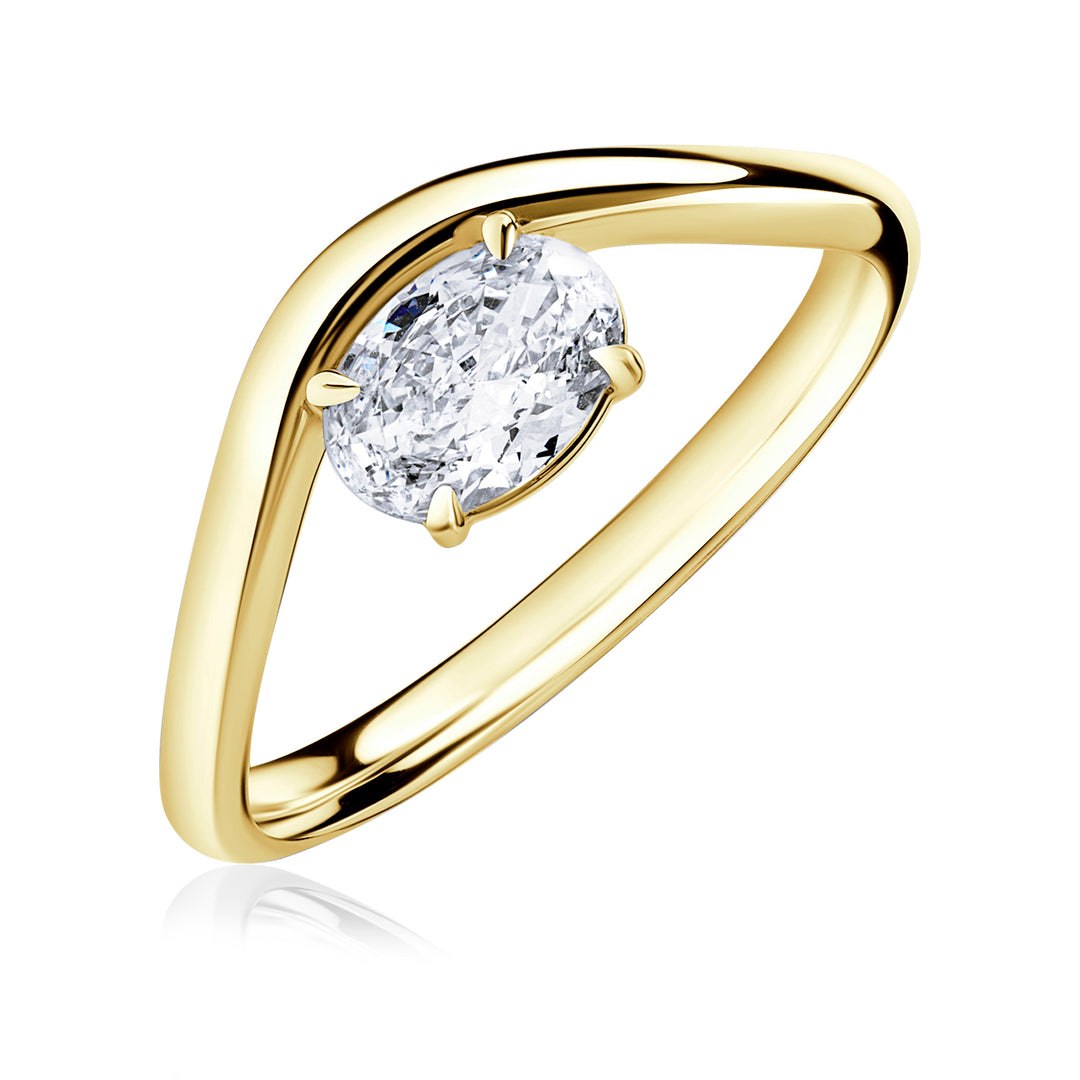 Pinky Lab Diamond Ring Oval