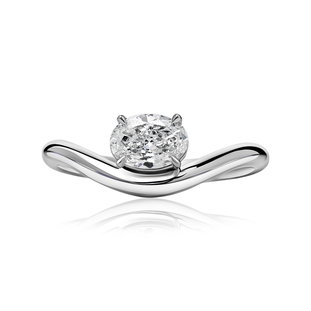 Pinky Lab Diamond Ring Oval