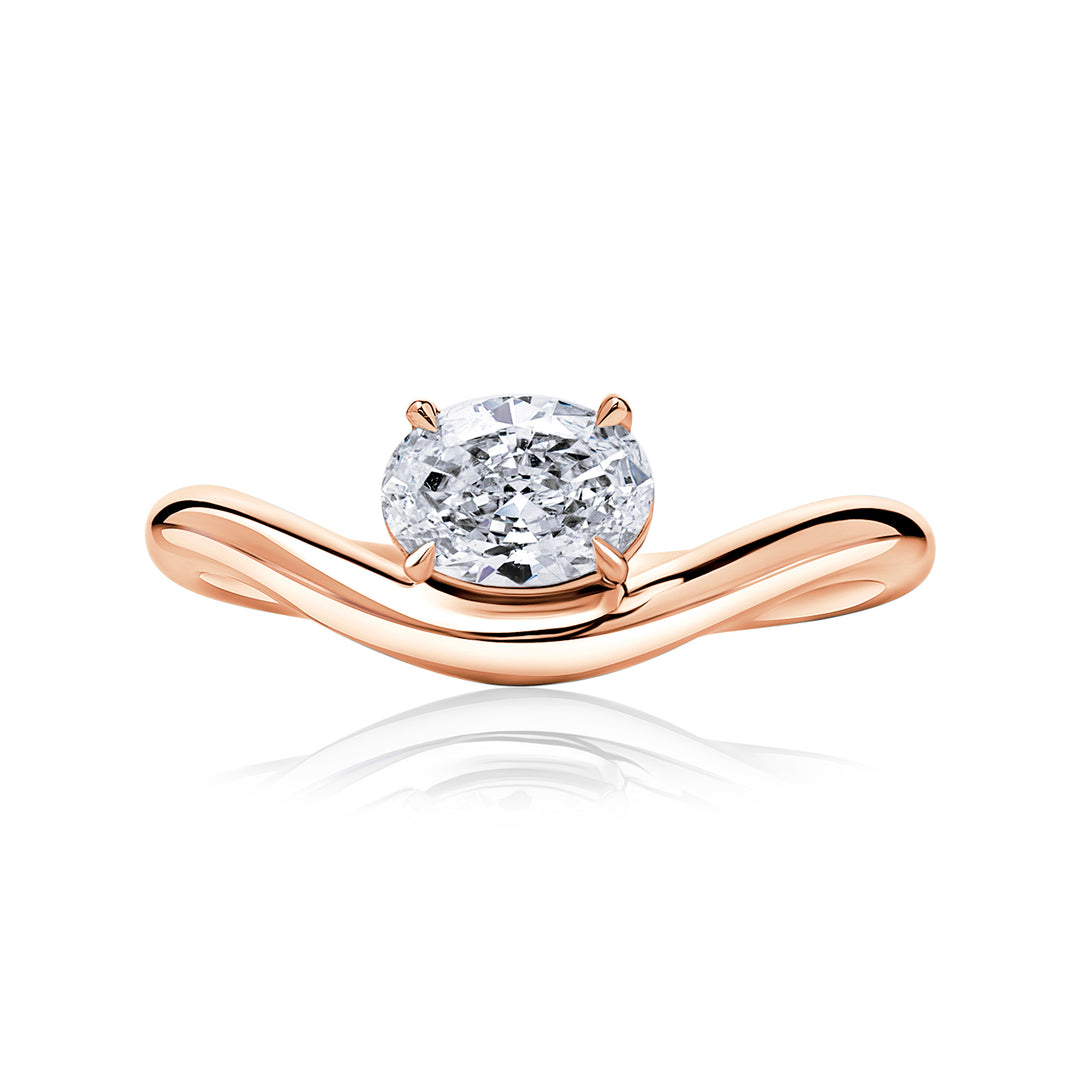 Pinky Lab Diamond Ring Oval