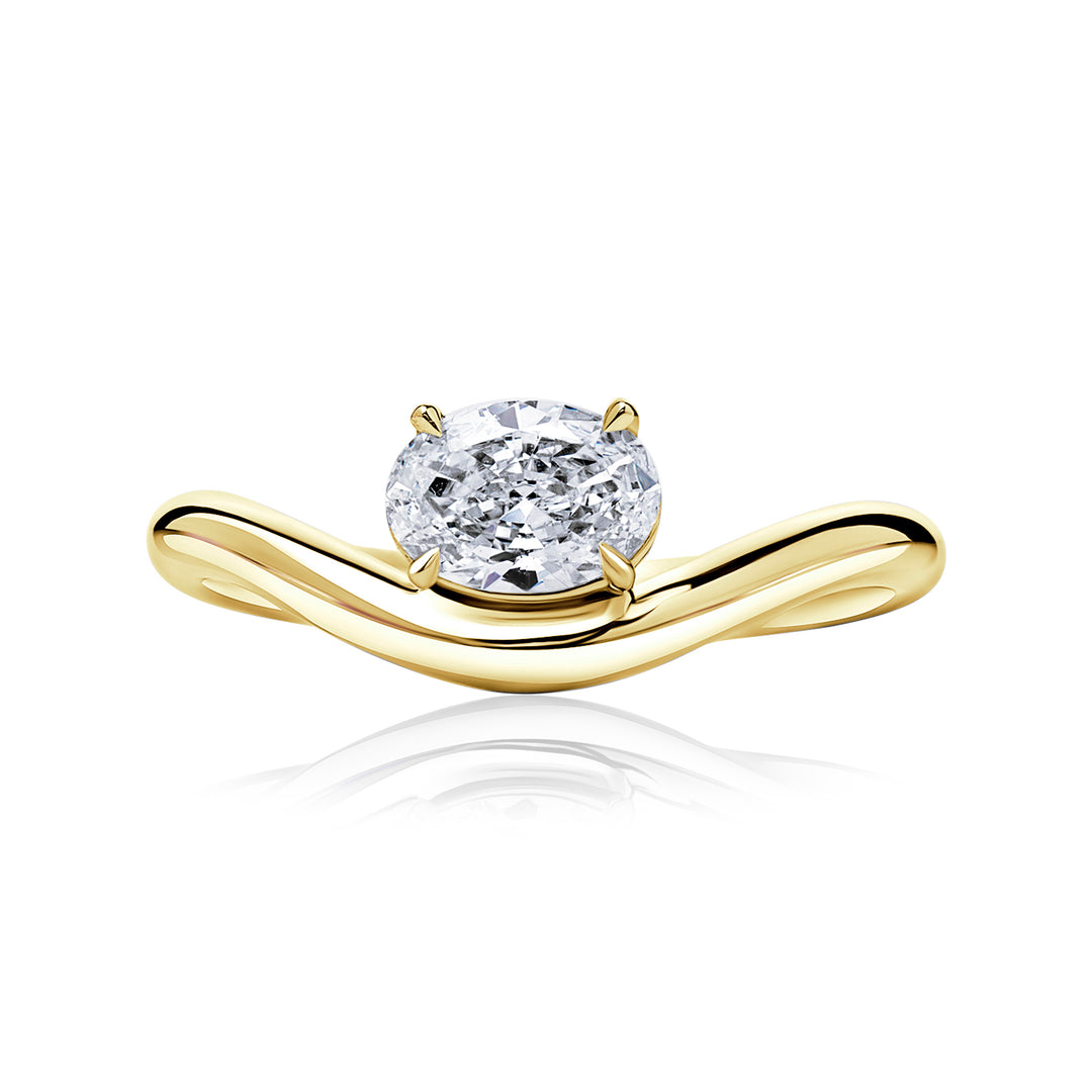 Pinky Lab Diamond Ring Oval