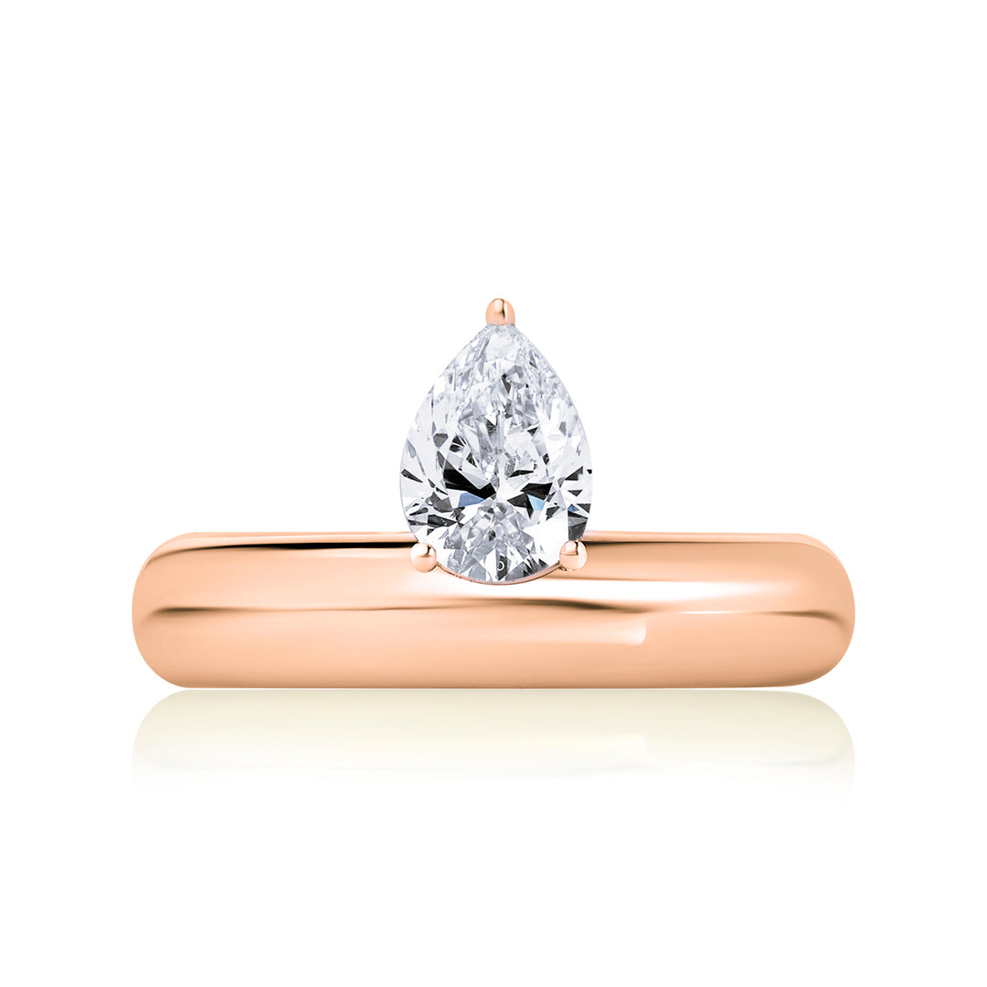 Pinky Lab Diamond Ring Pear