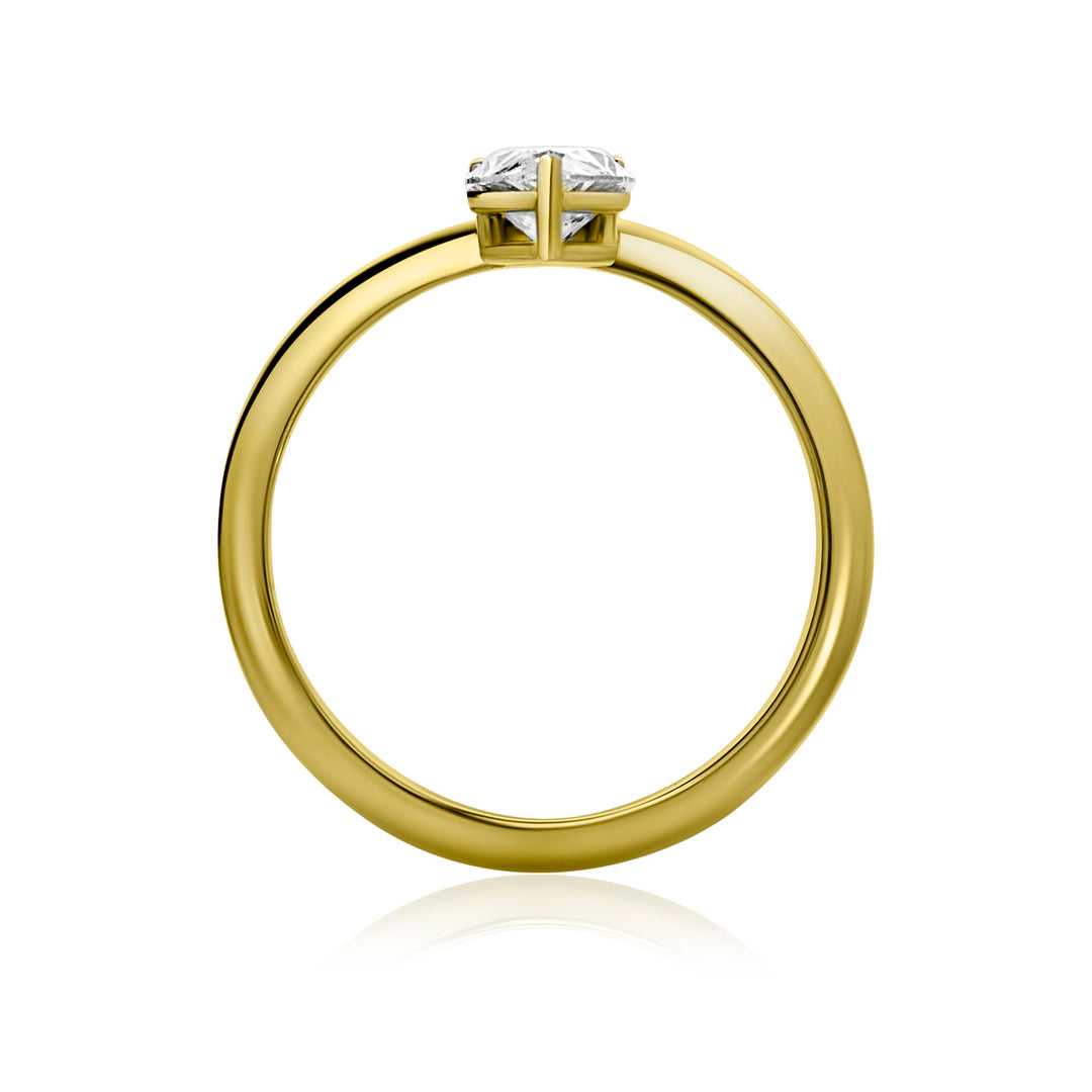 Pinky Lab Diamond Ring Pear