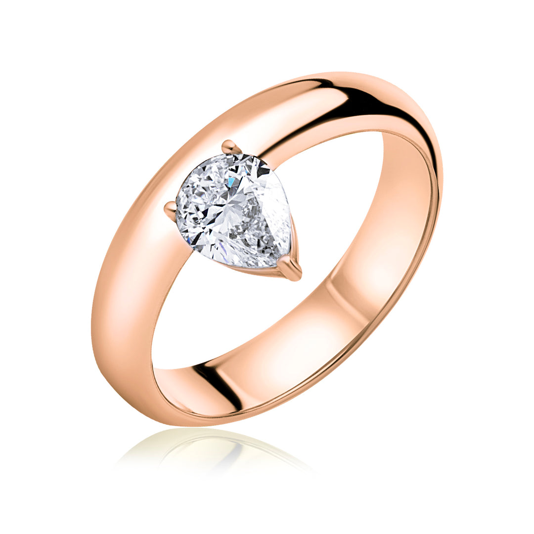 Pinky Lab Diamond Ring Pear