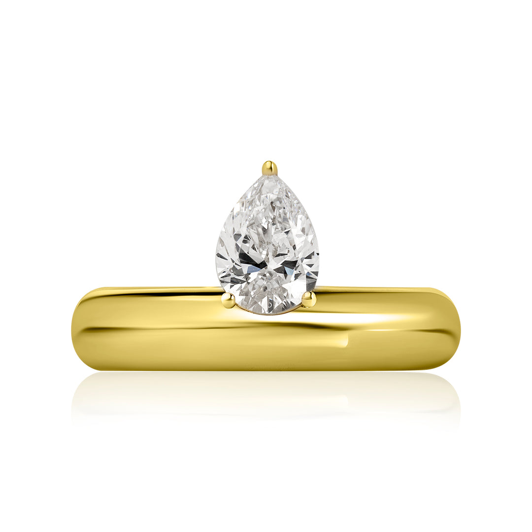 Pinky Lab Diamond Ring Pear