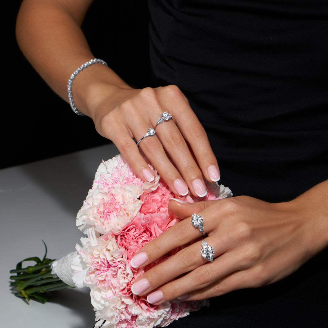 Three-Stones Lab Diamond Ring Round