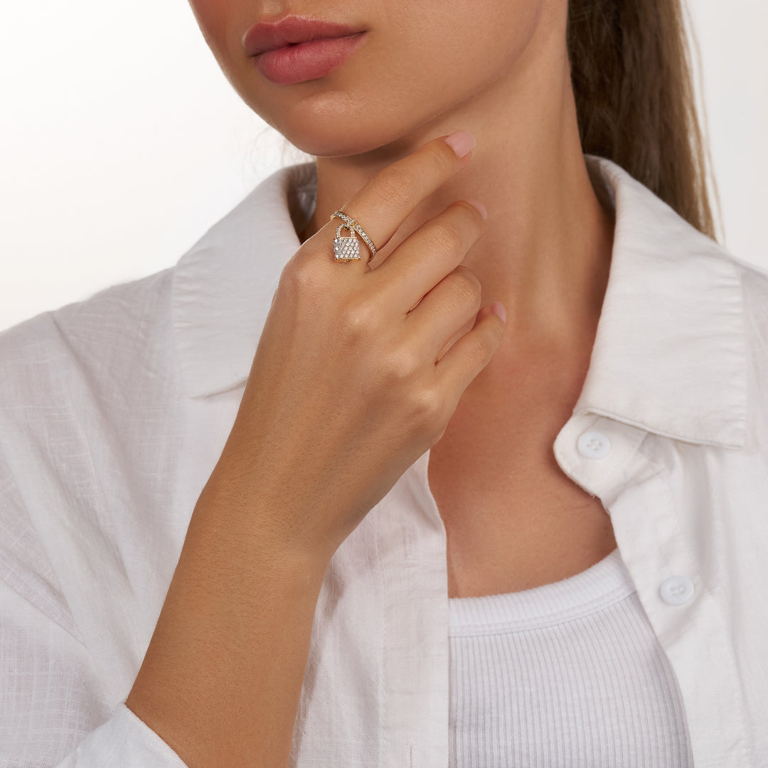 Lock Lab Diamond Ring Round